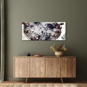 Obraz - šampanské v ľade (120x50 cm)