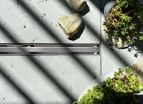 Rea Neox Slim Pro, odtokový sprchový žľab 80 cm, brúsená oceľ, REA-G5802