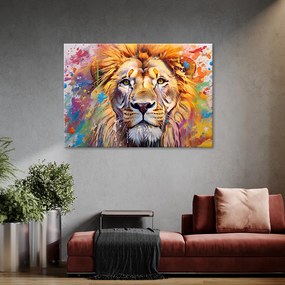 Gario Obraz na plátne Lev a farby Rozmery: 60 x 40 cm