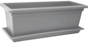 Hrantík plastový MAGNUS XXL 100 cm kamenný sivý