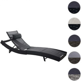 Lehátko Savannah, polyratan - melír hnedý, sivý poťah