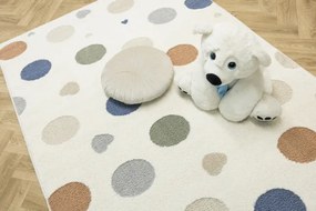 Koberec Esme Kids C5648A biely / krémový