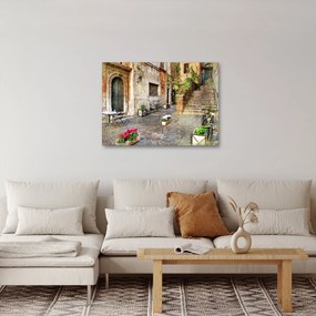 Obraz - Staré ulice Ríma (70x50 cm)