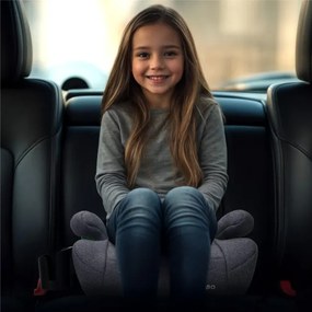 Detský podsedák do auta Cabby 25 sivý