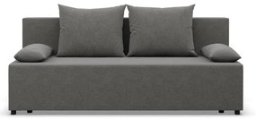 Dvojmiestna pohovka FERMO Lux rozkladacia, tmavosivá