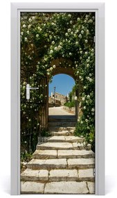 Fototapeta samolepiace na dvere kvetinový luk 75x205 cm