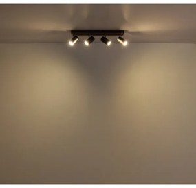 Globo 57909-4 - Bodové svietidlo KAYDEN 4xGU10/25W/230V čierna