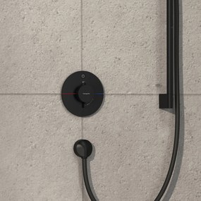 Hansgrohe ShowerSelect Comfort S, termostat pod omietku pre 1 spotrebič, čierna matná, HAN-15553670