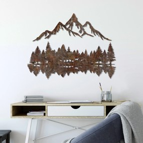 Nástenná kovová dekorácia Krajina 2 viacfarebná