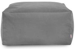 Plyšová taburetka kocka oceľová