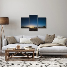 Obraz - Nočné nebo nad cestou (90x60 cm)