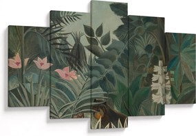 Obraz - Henri Rousseau, The Equatorial Jungle, reprodukcia (150x105 cm)