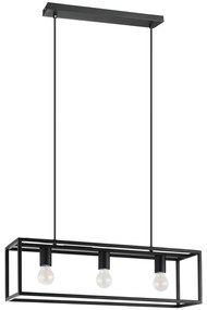 Eglo 43032 - Luster na lanku ELDRICK 3xE27/40W/230V čierna