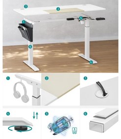 Elektrický pracovný stôl LSD016W01