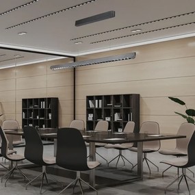 LED Luster na lanku LED/36W/230V 3000/4000/6400K antracit