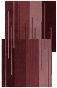 Ručne všívaný kusový koberec Abstract Split Ombre Red, 120x180, červená, chodba / predsieň, Flair Rugs