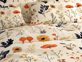 Mikroplyšové obliečky PAPAVA krémové Rozmer obliečky: 70 x 90 cm | 140 x 200 cm