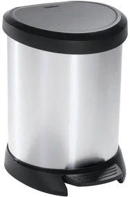 Curver Odpadkový kôš Decobin 5 l, strieborná