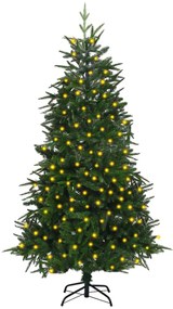 Umelý vianočný stromček s LED zelený 180 cm PVC a PE 3077780