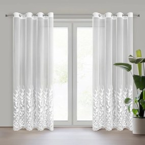 ZÁCLONA NA KRÚŽKOCH TALINA 140X250 CM VZOROVANÁ