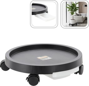 Podstavec pod kvetináč, okrúhly, na kolieskach, priemer 40 cm *7892