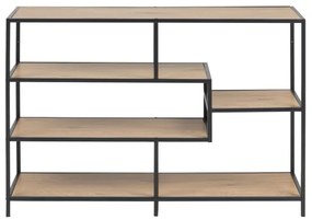 Knižnica SARON dub/čierna