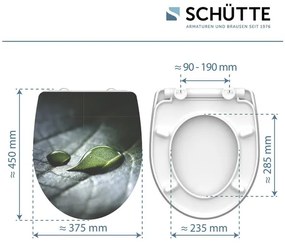 Schütte WC doska so spomaľujúcim mechanizmom (dažďová kvapka)  (100253145)