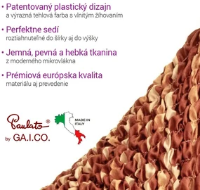 Bielastické poťahy UNIVERSO NOVÉ žíhané tehlové kreslo (š. 60 - 110 cm)