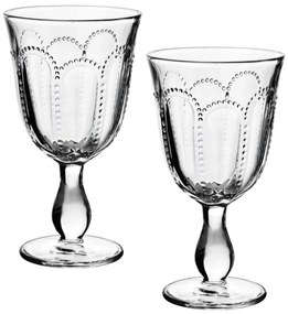 Sada 4 ks čírych pohárov na víno DAPHNE 300 ml
