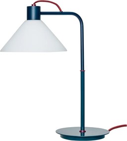 Stolová lampa v petrolejovej farbe so skleneným tienidlom (výška 44 cm) Spot – Hübsch