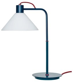 Stolová lampa v petrolejovej farbe so skleneným tienidlom (výška 44 cm) Spot – Hübsch