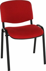 Kancelárska stolička, červená, ISO NEW