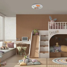 Rabalux 71191 detské stropné LED svietidlo Hedgy - ježko a balón, 24W, IP20, pr. 37,5 cm