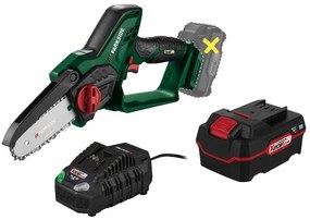 Parkside®  Aku reťazová píla Paghs 20-Li C3 + Akumulátor 20 V 4 Ah + Rýchlonabíjačka 20 V 4,5A  (800011293)