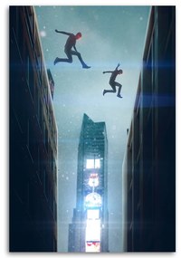 Gario Obraz na plátne Budovy Ľudia Nočné mesto - Bryantama Art Rozmery: 40 x 60 cm