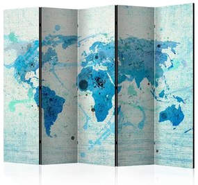 Paraván - Cruising and sailing - The World map II [Room Dividers] Veľkosť: 225x172, Verzia: Jednostranný