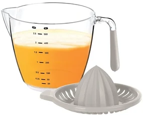Plastový džbán s odmerkou a odšťavovačom 0,5 l svetlobéžová