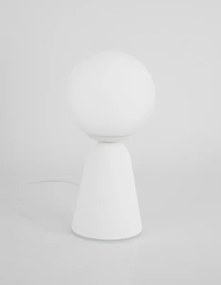 Dizajnová stolová lampa Zero 10 biele