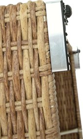 DEOKORK Ratanová variabilná zostava MALIBU pre 5 osôb (béžovo-hnedá)