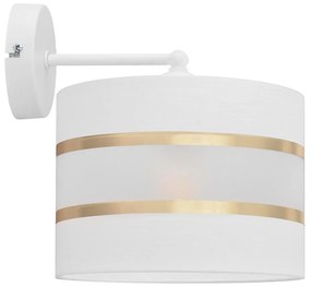 Helam Nástenná lampa HELEN 1xE27/15W/230V biela/zlatá HE1211