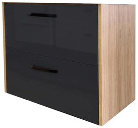 Skrinka Eden D80 dub craft/grafit