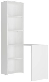 Písací stôl s regálom MODERN B-50S – 120 x 50 x 180 cm - rôzne farebné prevedenia biela