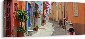 Obraz ulice na Sardínii (120x50 cm)