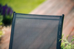Záhradné kreslá TAVERNO set 4 ks sivá/čierna