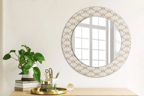 Okrúhle ozdobné zrkadlo na stenu Orientálna kvetina fi 50 cm