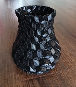 HRADIL Váza mozaiková 11,5 cm Farba: Čierna