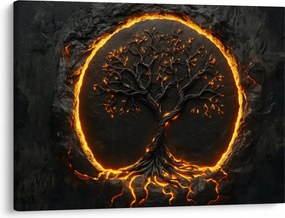 Obraz – Strom života v láve II. (70x50 cm)