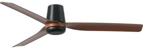 FARO 33831WT - Stropný ventilátor PUNT TUB M hnedá/čierna pr. 132 cm WT + DO