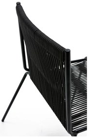 Čierne kovové stohovateľné jedálenské stoličky v súprave 2 ks Emily – Marckeric