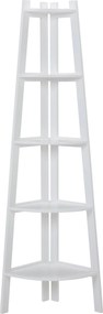 XXXLutz ROHOVÝ REGÁL, biela, 40/180/40 cm Carryhome - Regály - 007968027701